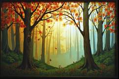 Autumn Forest Background Product Image 1