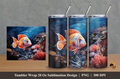 Surgeonfish Tumbler Wrap Sublimation Design 2 Product Image 1