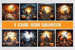 Cracked Wall Halloween Sublimation Bundle Product Image 2