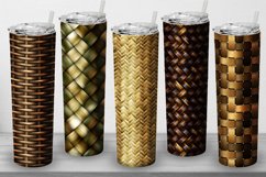 10 Tumbler Tapered 20 OZ Sublimation Wickerwork Wrap Design Product Image 2