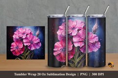 Sweet Plants Tumbler Wrap Sublimation Design 2 Product Image 1