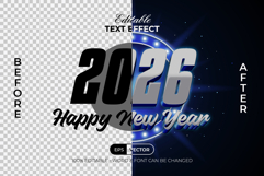 2026 Text Effect Silver 3D Style Product Image 2