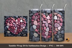 Stone Love Tumbler Wrap Sublimation Design 2 Product Image 1