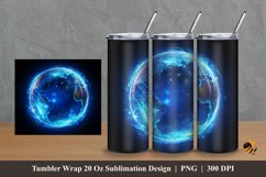 Beauty Globe Tumbler Wrap Sublimation Design 2 Product Image 1
