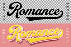 Romance Text Effect 3D Style Product Image 2
