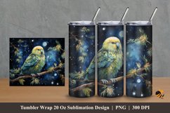 Kakapo Bird Tumbler Wrap Sublimation Design 2 Product Image 1