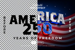 4th of July Text Effect Product Image 2