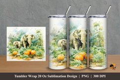 Animal Kingdom Tumbler Wrap Sublimation Design 2 Product Image 1