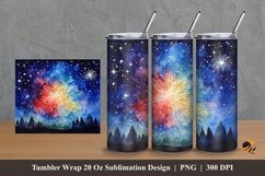 New Year Tumbler Wrap Sublimation Design 2 Product Image 1