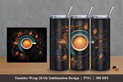 Mocca Art Tumbler Wrap Sublimation Design 2 Product Image 1