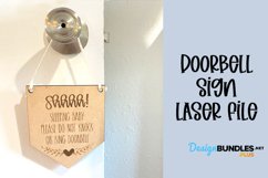 Shhh Doorbell Sign Laser Cut Project Product Image 1
