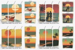 Retro Sunset Beach Tumbler Bundle PNG Product Image 3