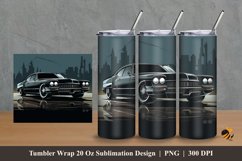 Elegant Car Tumbler Wrap Sublimation Design 2 Product Image 1