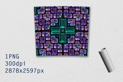 Tumbler Tapered 20 OZ Sublimation Stained-glass Wrap Design Product Image 3