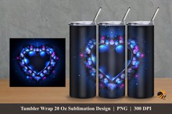 Diamond Love Tumbler Wrap Sublimation Design 2 Product Image 1