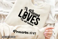A Friend Loves At All - Christian Sleeve T-Shirt Design Product Image 1