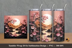 Beauty Sunrise Tumbler Wrap Sublimation Design 2 Product Image 1