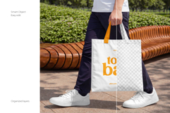Canvas Tote Bag Mockup Set in Park Product Image 2