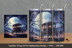 Beauty Carriage Tumbler Wrap Sublimation Design 2 Product Image 1