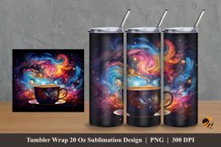 Fantasy Cup Tumbler Wrap Sublimation Design 2 Product Image 1