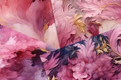 Pink &amp; Gold Artistry Seamless Patterns Product Image 4