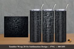 Dark Labyrinth Tumbler Wrap Sublimation Design 2 Product Image 1