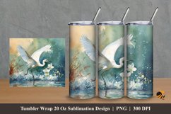 Wild Stork Tumbler Wrap Sublimation Design 2 Product Image 1