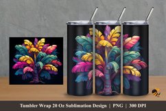Banana Tree Tumbler Wrap Sublimation Design 2 Product Image 1