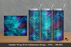 Colorful Art Tumbler Wrap Sublimation Design 2 Product Image 1