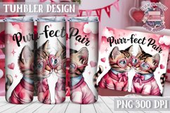 Sublimation Tumbler WRAP Love Design Quote Watercolor Animal Product Image 1