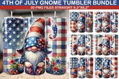 4th Of July Gnome Tumbler Bundle - Gnome Tumbler Bundle Product Image 1