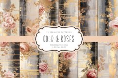 Monochromatic Roses Seamless Patterns Product Image 1