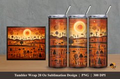 Ancient Relief Tumbler Wrap Sublimation Design 2 Product Image 1