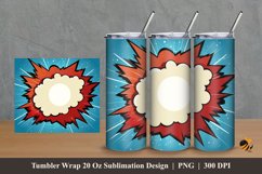 Cloud Cartoon Tumbler Wrap Sublimation Design 2 Product Image 1