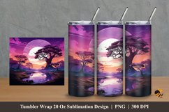 Natural Elegance Tumbler Wrap Sublimation Design 2 Product Image 1