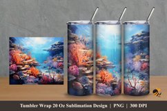 Sea Park Tumbler Wrap Sublimation Design 2 Product Image 1