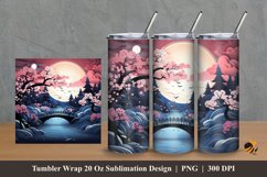 Lovely Panoramic Tumbler Wrap Sublimation Design 2 Product Image 1