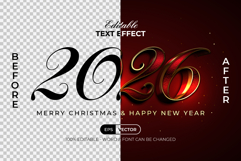 2026 New Year Text Effect Gold Style Product Image 2
