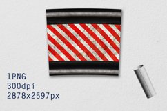 Tumbler Tapered 20 OZ Sublimation Hazard Wrap Design Product Image 3