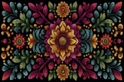 Colorful Floral Pattern Background Product Image 1