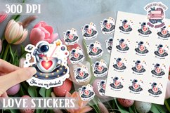 Love sticker Sheet Valentine Day Lovers Cute PNG Spice Product Image 1