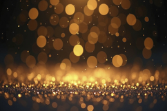 Golden Glitter and Bokeh Background Wallpaper Product Image 1