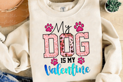 Valentine Dog Sublimation PNG, Valentine T Shirt Design Product Image 1