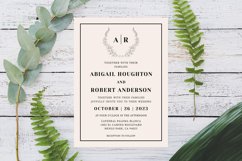 Botanical Crest Wedding Invitation Product Image 3
