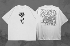 Live Life In Full Bloom Floral Doodles T-shirt Design Product Image 1
