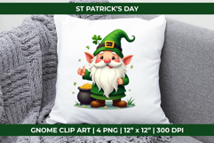 St Patrick&#039;s Day Gnome Clip Art Product Image 2