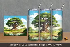 Symphony of Nature Tumbler Wrap Sublimation Design 2 Product Image 1