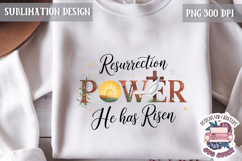 Easter Sublimation Quote Design PNG Religious Jesus Product Image 1