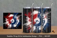 Target Effect Tumbler Wrap Sublimation Design 2 Product Image 1