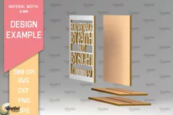 3D Laser Cut Christian Sign. Christian Phrases SVG Product Image 2